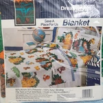 Bibb Dream Styles Jungle Animals Kids Blanket Save Place For 72X90" Usa Nos. Fixed Price $20.00.