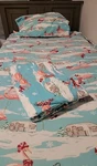 Nick & Nora Flamingo Airstream Camper Flannel Set Winter. Fixed Price $35.00.