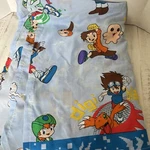 Vtg 90S Dan River Digimon Twin Flat & Fitted Bed Sheet Pair Craft Fabric. Fixed Price $24.99.