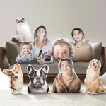 Personalized Human Face Photo Pillow - Unique Custom Couple Pet Memorial Gift. Fixed Price $16.99.