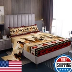 Erosebridal Aztec Set African Tribal Horse Printed Bed Sheetsfarm Animals. Fixed Price $85.57.