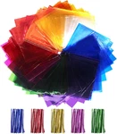 160 Pcs Cellophane Sheets Multi-colored See Through Colorful With Twist. Fixed Price $17.93.