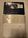 Vtg Fieldcrest Striped Supreme Touch Queen Flat (90X102) Sheet. Fixed Price $19.99.