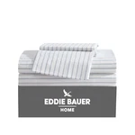 Eddie Bauer - Sheets, Cotton Percale King, Essential Stripe White. Fixed Price $96.72.
