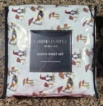 Cynthia Rowley Queen Sheet Set Mushrooms & Gnome New. Fixed Price $49.99.