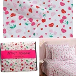 Betsey Johnson Valentines Sweet Tart Heart Cherries 4 Pc Queen Sheet Set New!. Fixed Price $49.99.