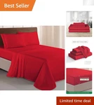 Elegant Queen Microfiber Bed Sheet Set 1500 Tc And Soft Three-line Embroidery. Fixed Price $49.21.