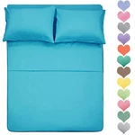 Best Season Queen Size Sheet Set 3 Piece 400 Thread Count Cotton Turquoise Co.... Fixed Price $94.73.