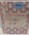 Betsey Johnson Ghost Hey Boo Pink Sheet Set Full 6 Piece Halloween Summerween. Fixed Price $47.00.