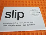 Genuine Slip Pure Silk Pillowcase, Queen White 20 X30 Invisible Zipper New. Fixed Price $58.00.