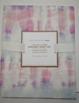 Pottery Barn Organic Tie-dye Stripe Sheet Sett, Full Size Multicolor Nwt. Fixed Price $84.95.