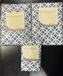 New Cuddledown 400TC Meridian Sateen Queen Sheet Set 4PC Sapphire Blue White!!. Fixed Price $159.00.