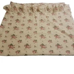 Vtg Ralph Lauren Sophie Brooke Twin Flat Sheet Yellow Stripe Cottage Roses Nwot. Fixed Price $39.99.