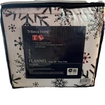 Tribeca Living 100% Cotton Heavyweight Sheet Snow Flannel Dark Blue Sz King. Fixed Price $49.99.