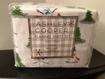 Ashley Cooper Snowmen Flannel Queen Sheet Set. Fixed Price $38.00.