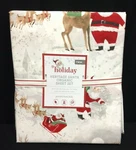 Pottery Barn Kids Organic Heritage Santa Bed Sheet Set Christmas Cotton Twin. Fixed Price $103.99.