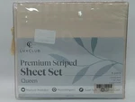 Luxclub Microfiber Collection Sheet Set Queen Size 37-STRIPED-CREAM. Fixed Price $14.22.