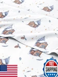 Twin Christmas Home Sheet Set - Holiday Xmas Pattern Bedding Deep Pockets. Fixed Price $32.06.