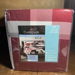 Cuddl Duds Flannel Red Lodge Patchwork Design Twin Size 3 Piece Sheet Set Nip. Fixed Price $27.00.