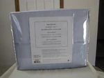 Welspun 500 Tc Cotton Sateen Stripe Full Sheet Set Powder Blue Or Bone "new". Fixed Price $25.00.