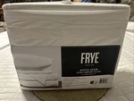 Frye King Sheet Set 55%COTTON 35% Poly 4 Pc White Dusted Denim Extra Comfort New. Fixed Price $45.00.