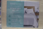 Wellbeing Oxywash Lofty 300 Thread Count Queen Size Sheet Set Color Ivory Nip. Fixed Price $60.00.