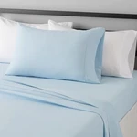 Amazon Basics Twin 3 Piece Microfiber Sheet Set 14" Deep Pockets Light Blue. Fixed Price $12.99.