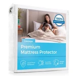 Linenspa Waterproof Mattress Protector, Queen Size Fitted Sheet Style, Brea.... Fixed Price $57.80.