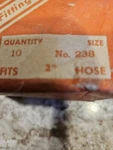 Nos Vintage Murray Double Wire Grip Band Screw Hose Clamp Fits 2" Size #238. Fixed Price $40.99.