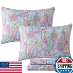 Fadfay Paisley Sheets Set Queen Bohemian Damask Bedding Luxurious Boho. Fixed Price $120.00.