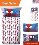 Kids Set With Fitted, Flat & Pillow Cover Ultra-soft Bedding W.... Fixed Price $52.85.
