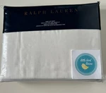 Ralph Lauren King Flat Sheet White Linen Cary Cotton Made Portugal New. Fixed Price $119.99.