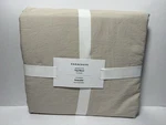 Parachute Brushed Cotton Top Sheet Full Queen Bone Portugal 100% Nwt. Fixed Price $74.99.