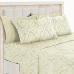 Deep Pocket 6 Piece Bed Set 1800 Series Microfiber Comfort Paisley. Fixed Price $24.99.