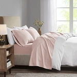 New Madison Park Pink 3M Microcell Moisture Wicking Lightweight Sheet Set-full. Fixed Price $14.99.