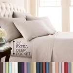 , Inc. 21 Inch Extra Deep Pocket Queen Set 6 Piece Microfiber Bed Sheet.... Fixed Price $61.34.