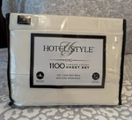 New Hotel Style King Sheet Set Off White/cream Color - 1100 Thread Count. Fixed Price $47.99.