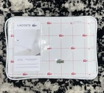 Lacoste 100% Cotton Percale Twin Slice Sheet Set Baroque Rose. Fixed Price $48.00.