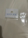 $375 Matouk Italy New King Flat Sheet Luca 500TC Percale Ivory Simple Stitch. Fixed Price $149.00.