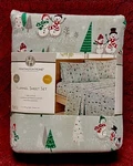 New Huntington Home 4 Piece Full Size Christmas Snowman Cotton Flannel Sheet Set. Fixed Price $43.00.
