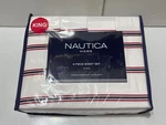 Nautica Home Ultra Soft 100% Polyester 6 Piece King Sheet Set Stripes Rwb New. Fixed Price $54.99.
