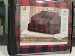 Buffalo Plaid Red 4 Pc King Sheets And Pillow Cases Set Bear Country Microfiber. Fixed Price $29.33.
