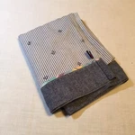 Standard Pillow Case Blue Chambray Stripe Monogram Th Tommy Hilfiger 60% Cotton. Fixed Price $9.98.