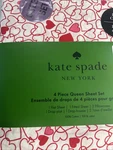 Kate Spade Valentine's Day Pink Red Outline Hearts Queen Cotton Sheets New. Fixed Price $49.99.