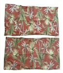 2 Tommy Bahama Home Tropical Palm Tree Frond King Size Pillow Cases Shams. Fixed Price $22.00.