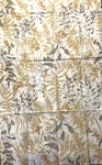 Vintage Vera Neumann Brown Shadow Fern Sheet 108"X28.5" Fabric Cutter Burlington. Fixed Price $24.95.