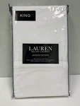 Ralph Lauren King PILLOWCASES100%COTTON-DUNHAM Sateen-white Retail Price -$50.00. Fixed Price $37.99.