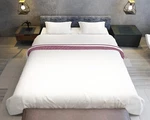 Minor Monkey 1000 Tc Egyptian Cotton Sheets Cal King White & Burgundy Bed. Fixed Price $165.00.