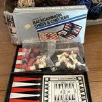 Cathay Vintage Travel Games Magnetic Chess/checkers/backgammon Set Case 3 1. Fixed Price $20.00.
