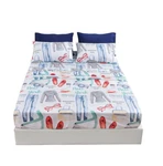 American Home Collection Sheet & Pillowcases Set Nyc New York Theme (queen). Fixed Price $20.00.